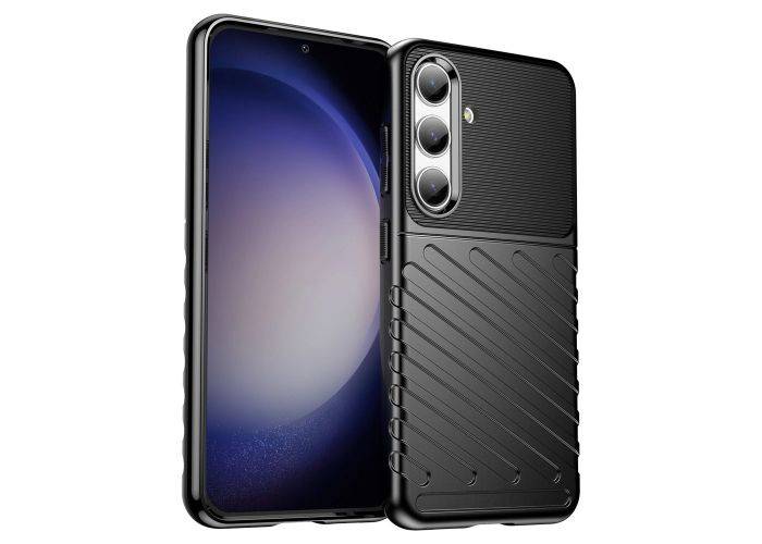 Samsung Galaxy S24 - Thunder series gummi cover - Sort