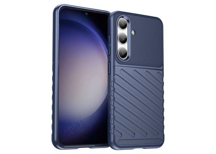 Samsung Galaxy S24 - Thunder series gummi cover - Blå