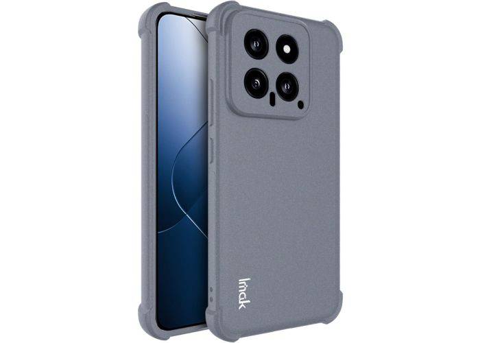 Xiaomi 14 - IMAK shockproof gummi cover - Grå