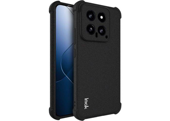 Xiaomi 14 - IMAK shockproof gummi cover - Sort