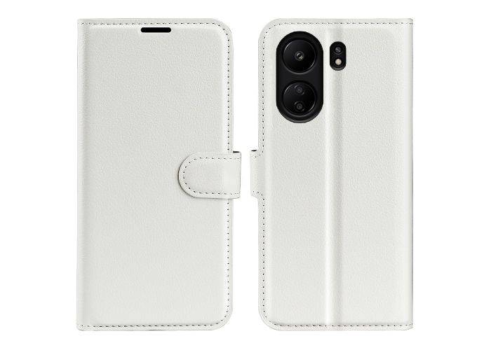 Xiaomi Redmi 13C 4G - Læder cover / pung - Hvid