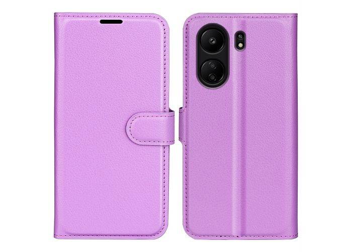 Xiaomi Redmi 13C 4G - Læder cover / pung - Lilla