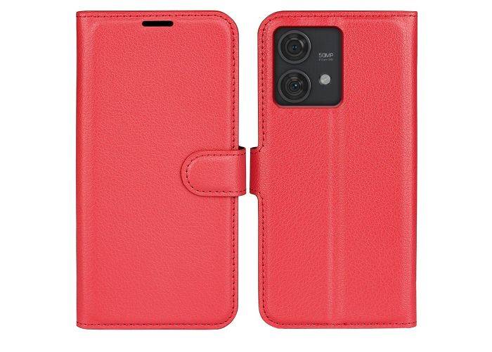 Motorola Edge 40 Neo 5G - Læder cover / pung - Rød