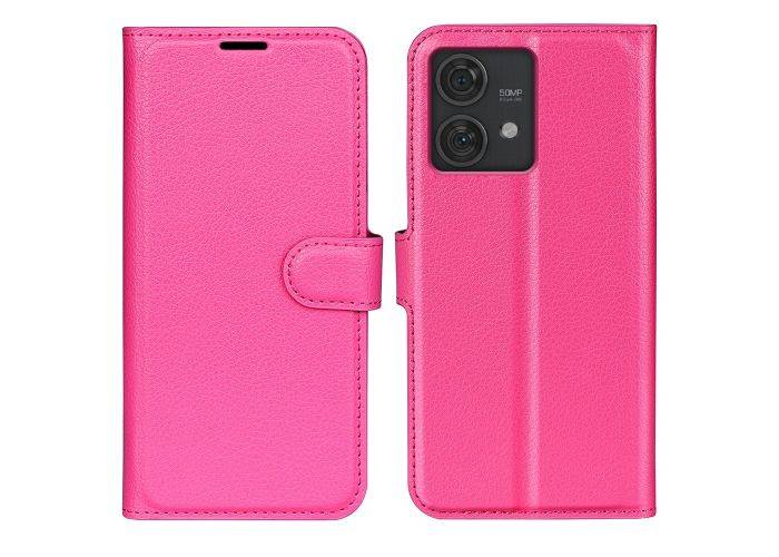Motorola Edge 40 Neo 5G - Læder cover / pung - Rosa
