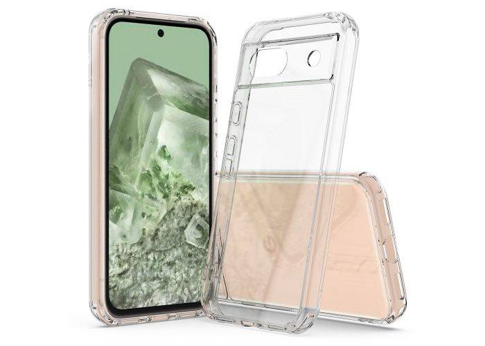 Google Pixel 8a - Crystal clear shockproof hybrid cover