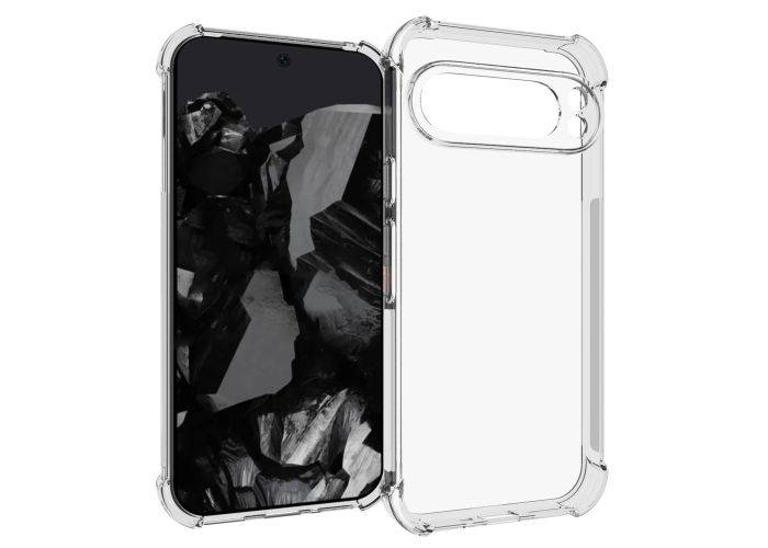 Google Pixel 9 Pro XL - Shockproof gummi cover - Transparent
