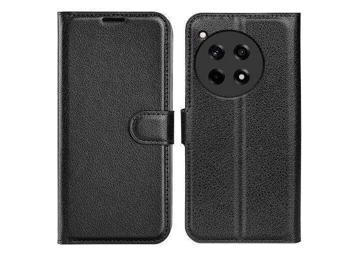 OnePlus 12R 5G - Læder cover / pung - Sort