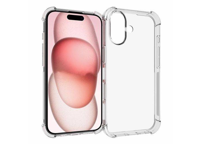 iPhone 16 - Ultraklar gummi cover - Transparent