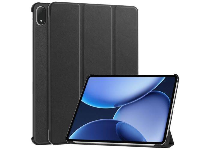 OnePlus Pad 3 - Tri-Fold læder cover - Sort