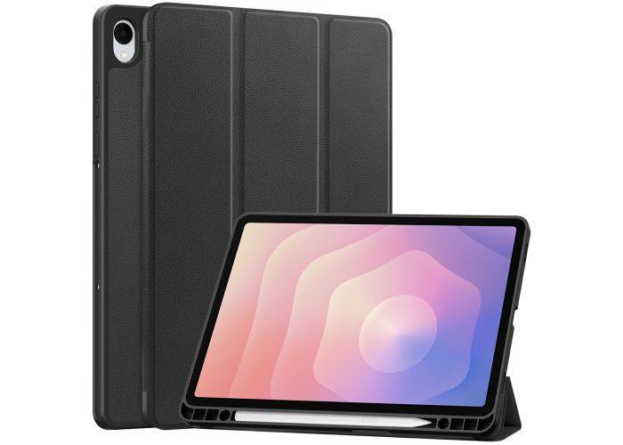 Samsung Galaxy Tab S11 - Tri-Fold læder cover - Sort