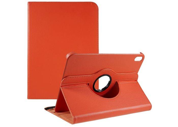 iPad 11 A16 (2025) / iPad 10.9 (2022) - Læder cover 360 grader roterbar - Orange