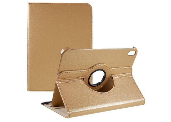 iPad 11 A16 (2025) / iPad 10.9 (2022) - Læder cover 360 grader roterbar - Khaki