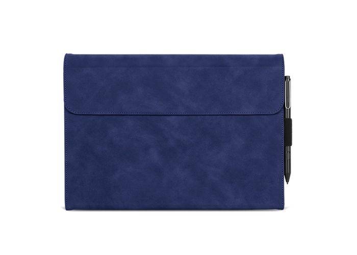 Microsoft Surface Pro 4 / 5 / 6 / 7 - Slim magnetisk læder cover - Blå
