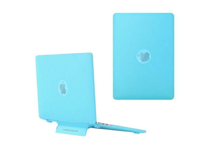 MacBook Air 15 M3 / Air 15 M2 (2024/2022) - Hard cover til front og bagside med Kickstand - Blå