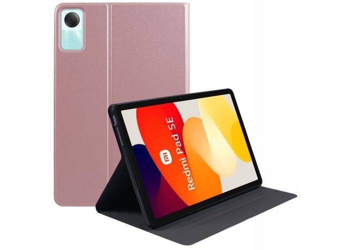 Xiaomi Redmi Pad SE - Slim læder cover - Rosa guld