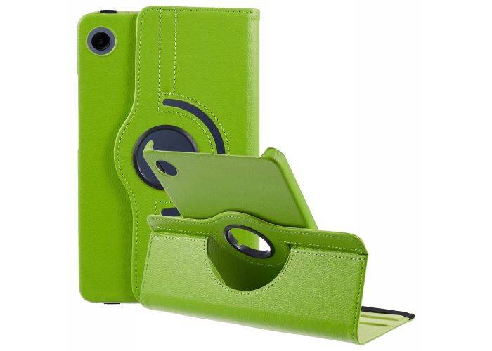 Samsung Galaxy Tab A9 8.7" / Tab A11 8.7" - Læder cover 360 grader roterbar - Grøn