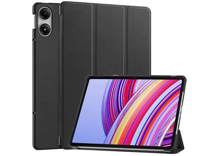Xiaomi Redmi Pad Pro / Redmi Pad Pro 5G - Tri-Fiold læder cover - Sort