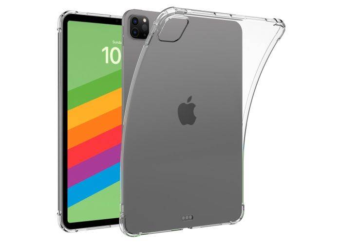 iPad Pro 13 (2024/2025) - Shockproof slim gummi cover - Transparent