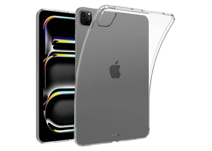 iPad Pro 13 (2024/2025) - Slim Shockproof gummi cover - Transparent