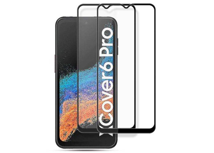 Samsung Galaxy Xcover6 Pro 5G - AMORUS premium hærdet beskyttelsesglas med komplet dækning - 2 stk.
