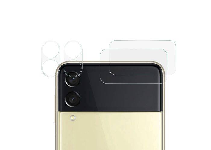 Samsung Galaxy Z Flip4 5G - Hærdet beskyttelsesglas til KAMERALINSE - Transparent