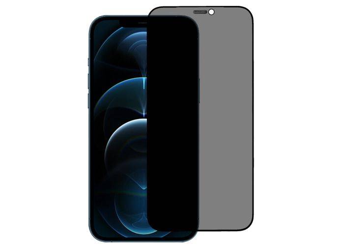 iPhone 12 Pro Max - Privacy hærdet beskyttelsesglas med komplet dækning