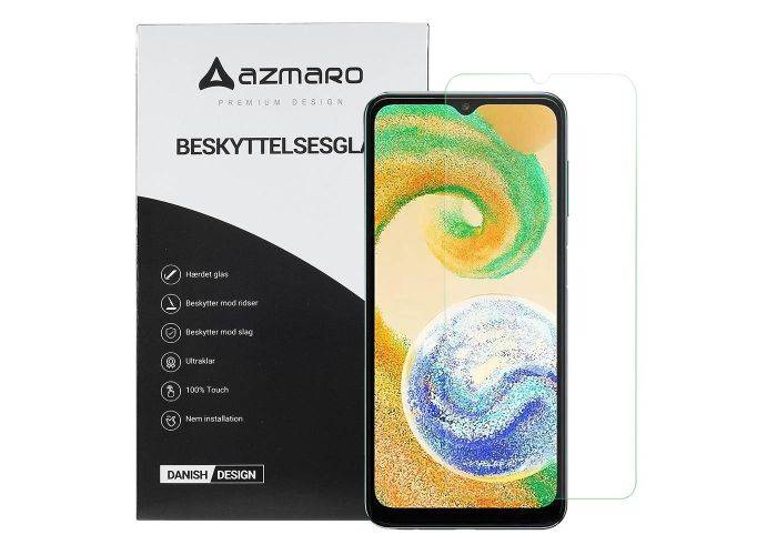 Samsung Galaxy A04s 4G - Azmaro Ultra clear hærdet beskyttelsesglas - Transparent