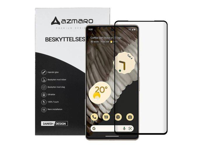 Google Pixel 7 Pro 5G - Azmaro Premium hærdet beskyttelsesglas - Komplet dækning