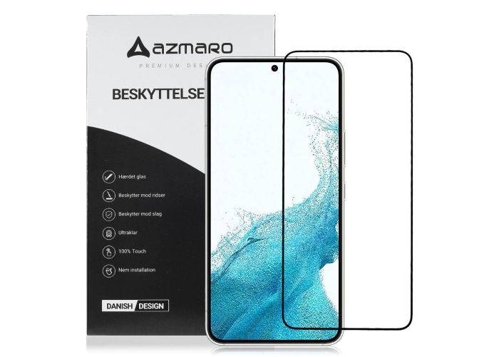 Samsung Galaxy S23 5G - Azmaro Premium hærdet beskyttelsesglas - Komplet dækning