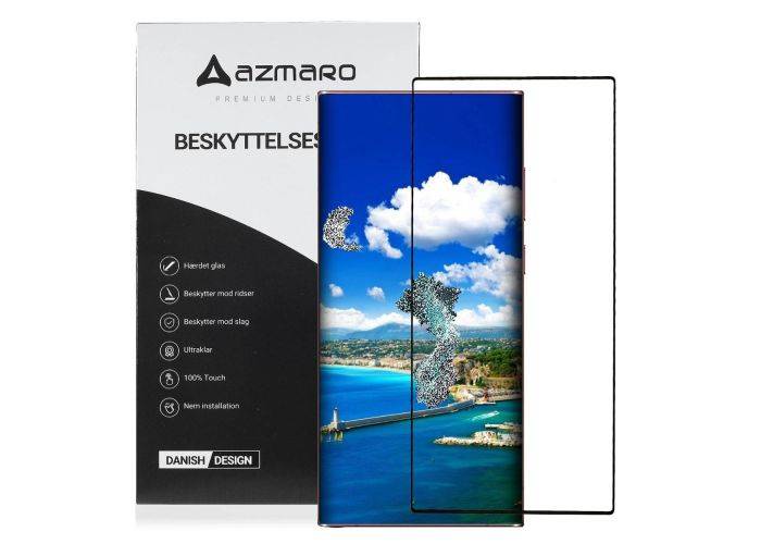 Samsung Galaxy S23 Ultra 5G - Azmaro Premium hærdet beskyttelsesglas - Komplet dækning