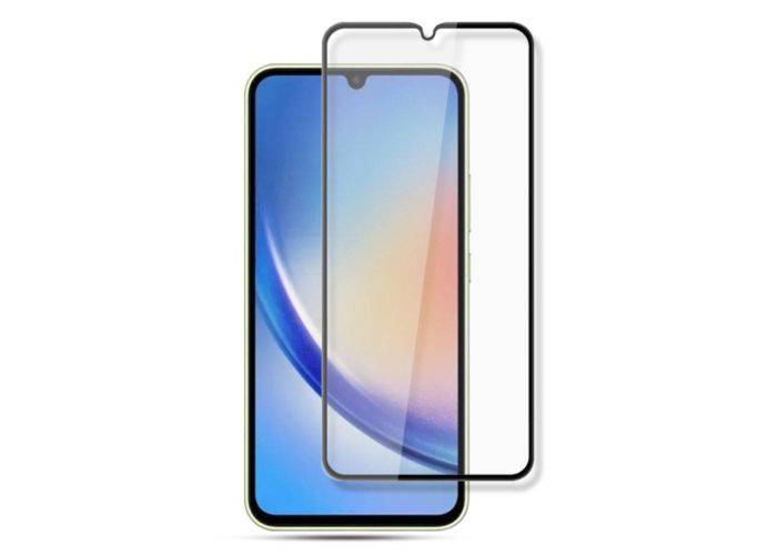 Samsung Galaxy A34 5G - AMORUS premium hærdet beskyttelsesglas med komplet dækning