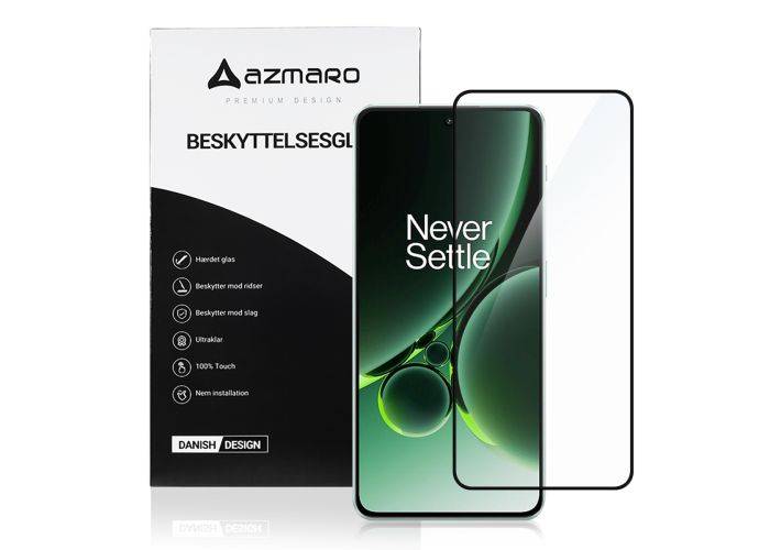OnePlus Nord 3 5G - Azmaro Premium hærdet beskyttelsesglas - Komplet dækning