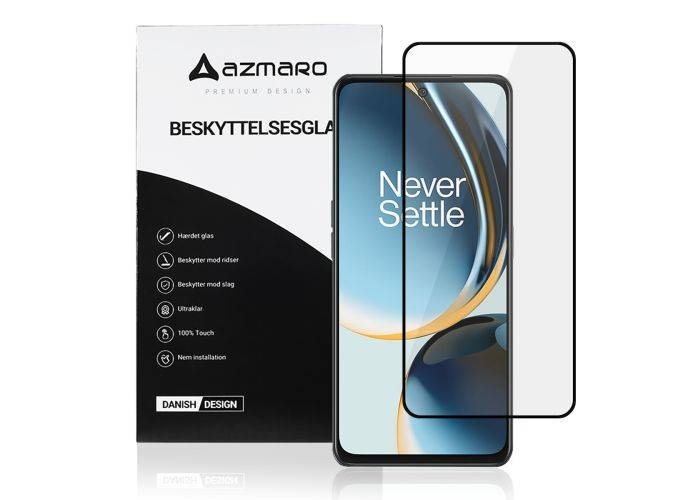 OnePlus Nord N30 5G / CE 3 Lite 5G - Azmaro Premium hærdet beskyttelsesglas - Komplet dækning