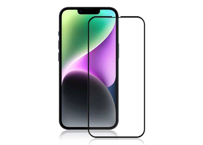 iPhone 15 - AMORUS premium hærdet beskyttelsesglas med komplet dækning