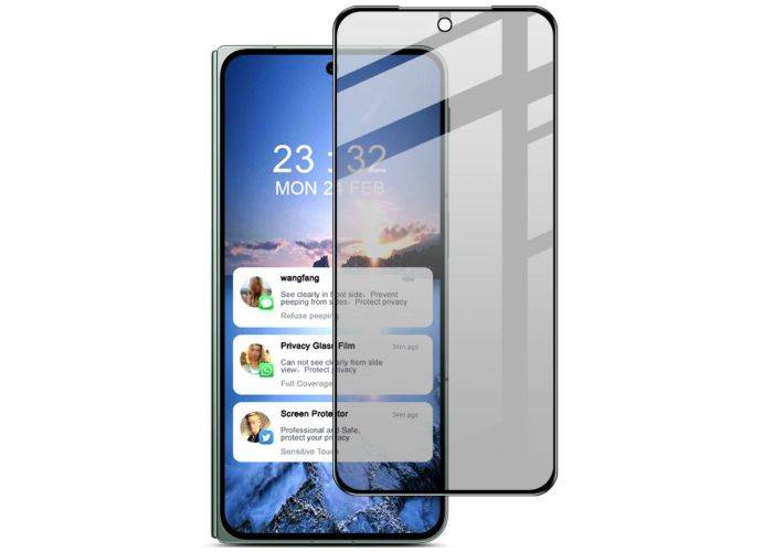 OnePlus Open - IMAK privacy hærdet beskyttelsesglas med komplet dækning