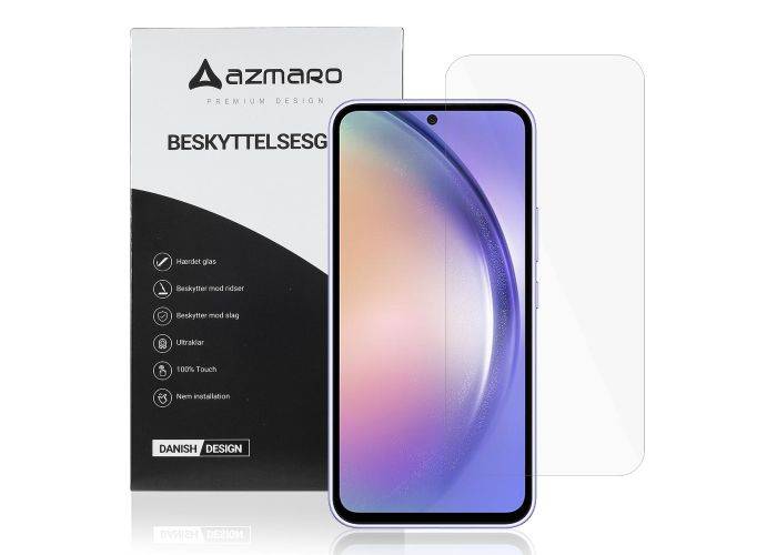 Samsung Galaxy A55 - Azmaro Ultra clear hærdet beskyttelsesglas - Transparent