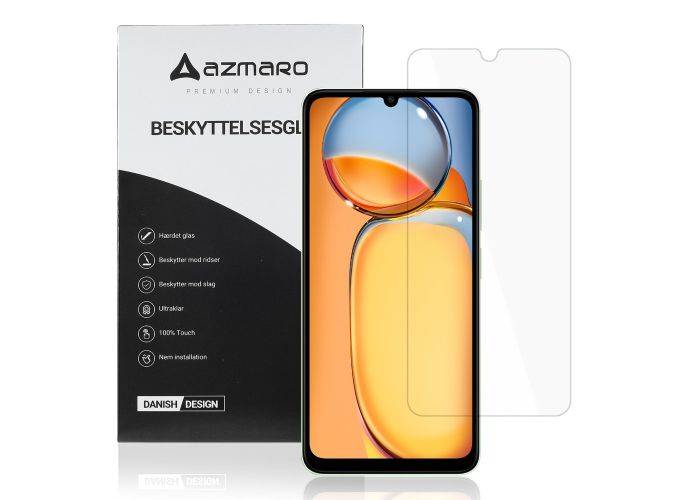 Xiaomi Redmi 13C - Azmaro Ultra clear hærdet beskyttelsesglas - Transparent