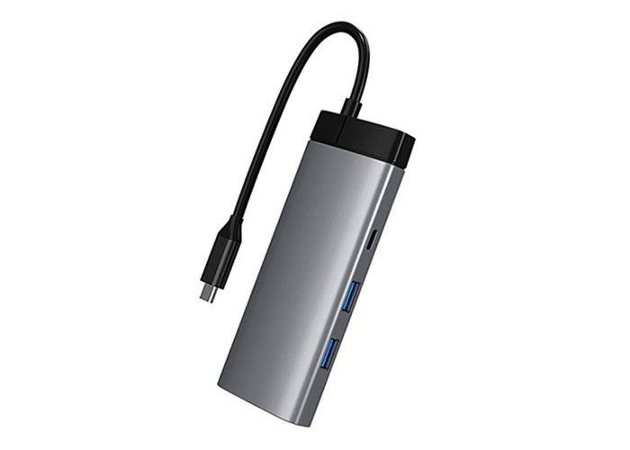 USB-C 7-i-1 Hub - 2xUSB-C / 2xUSB-A / 1x HDMI &kortlæser - til MacBook / Laptop