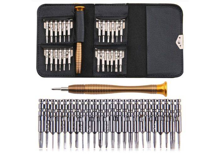 Værktøjssæt 25-i-1 til smartphone / PC / ure / kamera / briller