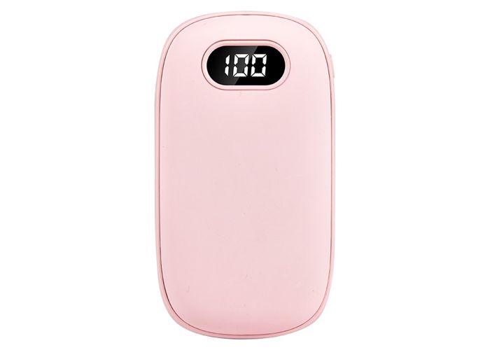 Smart Powerbank 3600mAh med indbygget håndvarmer - Pink