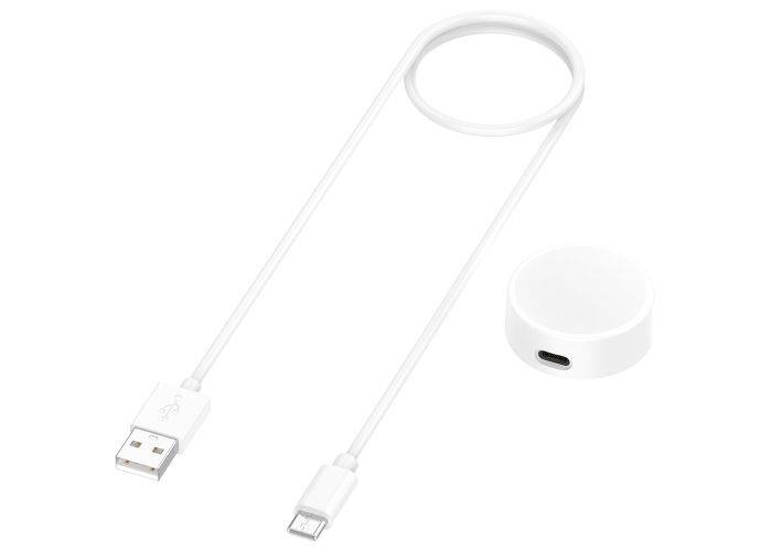 Samsung Galaxy Watch8 / 7 / 6 / 5 /4 /3 - Magnetisk trådløs oplader - Hvid