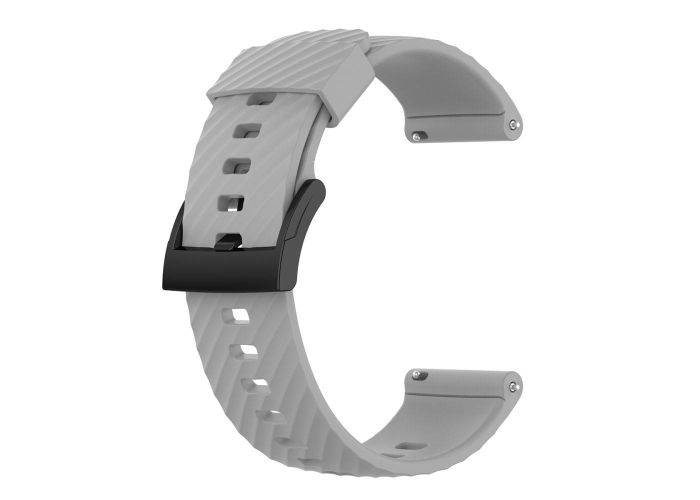 Suunto 9 / 9 Baro / Suunto 7 / Suunto D5 - Silikone rem 24 mm - Grå