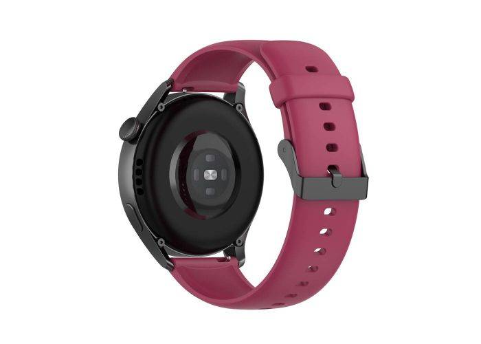 Huawei Watch GT2 46mm / Huawei Watch GT 46mm - Silikone urrem 22 mm - Vinrød