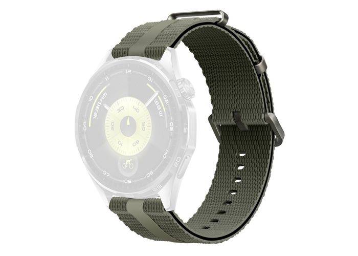 Samsung Galaxy Watch7 /6 /5 / FE - 44/40mm - Sports silikone rem 20mm - til håndled 130mm-210mm - Grøn