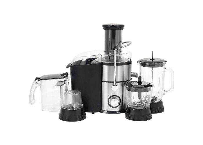 Royalty Line 4-i-1 Slowjuicer i rustfrit stål - 1000W / 2L