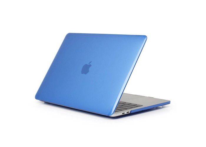 MacBook Air 13 (2020/2019/2018) - Hard cover Front + Back transparent - Mørkeblå
