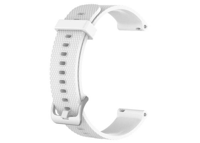 Samsung Galaxy Watch (42MM) / Galaxy Watch Active 40mm SM-R500 - Silikone urrem 20mm - Hvid