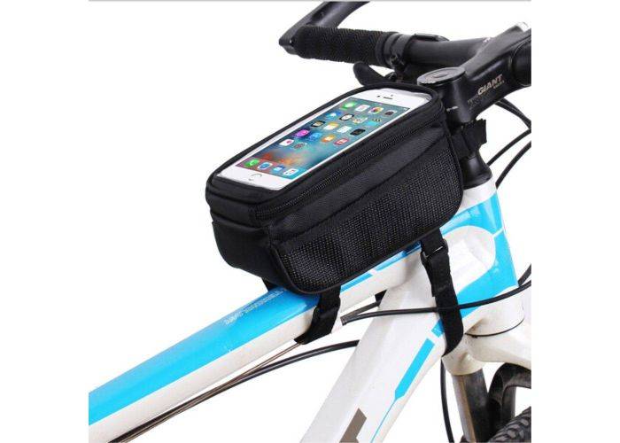 B-SOUL vandtæt cykeltaske 5.8" - Sort