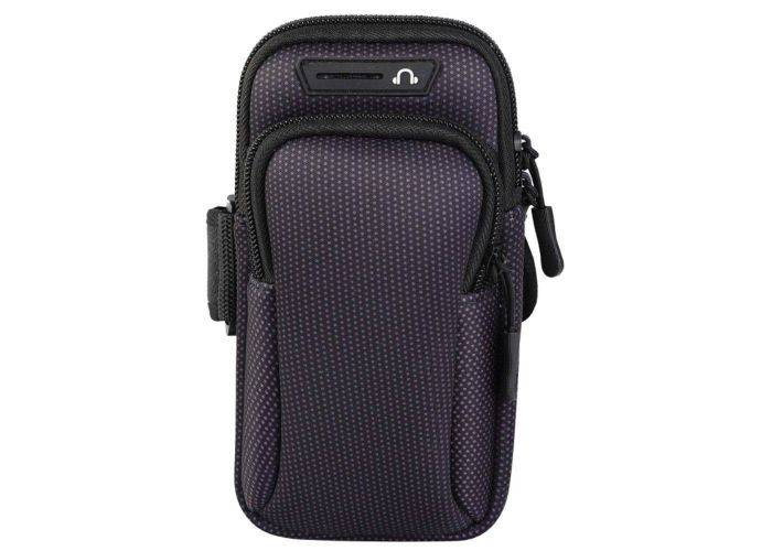 Motorola G50 - Sports Løbearmbånd m/opbevaring str. 190 x 90mm - Sort