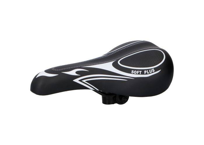Dunlop MTB cykelsadel - Ergonomisk blød komfort - Sort